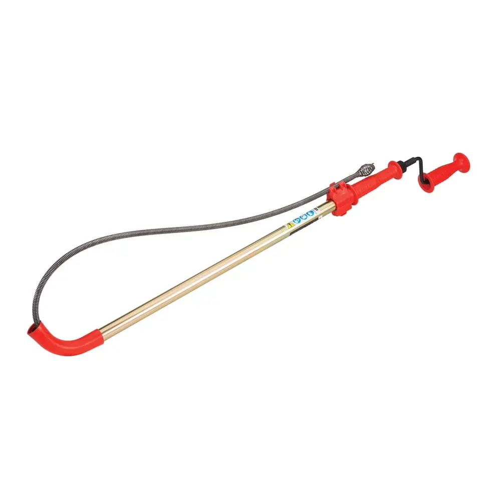 Ridge Tool Manual Toilet Auger - 6 ft Kink-Resistant Telescoping Model with Detachable Handle, Minimum Pipe Size Cleared: 1/2", Bathroom Plumbing Home Supply Gadget