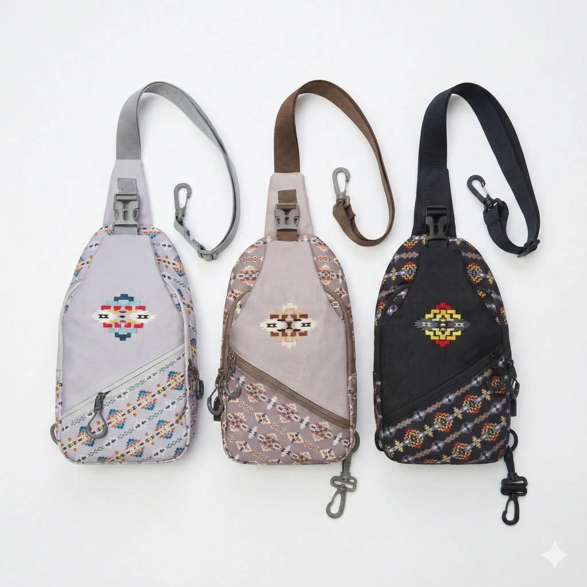 Aztec Multi-Functional Sling Bag for Girls & Women - Reversible D-ring Design, Adjustable Strap, USB Charging Port, Cute Crossbody Fanny Pack Gift