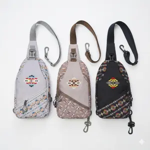 Aztec Multi-Functional Sling Bag for Girls & Women - Reversible D-ring Design, Adjustable Strap, USB Charging Port, Cute Crossbody Fanny Pack Gift