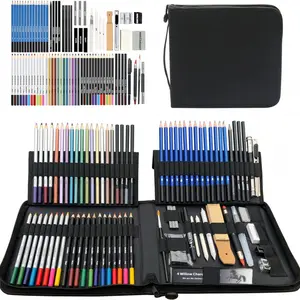 83 Pack Art Supplies for Adults Teen Artists Gifts, Pro Art Kit Drawing Pencils Set, Drawing Supplies Sketching Kit, Colored Graphite, Watercolor, Metallic, Charcoal Pencils