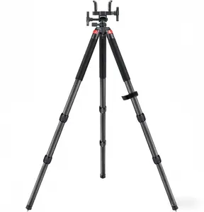 Outdoor Photography Tripod with 360-degree Swivel Adjustable Height Sturdy Construction for Various Terrains
