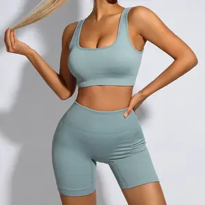 White Yoga Sets Seamless Women'S Gym Set 2/3/4 Pieces Yoga Suits Clothes Female Ribbed Activewear Fitness Athletic Wear Femme Does not apply