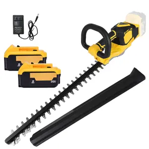 Cordless electric hedge trimmer for 20V batteries (batteries not included), 20-inch electric shrub/edge trimmer with brushless motor—powerful yet lightweight; suitable for gardens, courtyards, trimming shrubs and branches, and indoor plant maintenance; gr