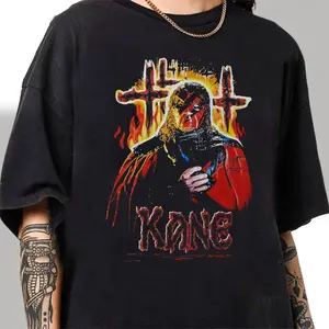T-shirt Wwf Wwe Kane Shirt WWE Merchandise, Classic Wrestling Jersey, Vintage Wrestling Tees Shirt