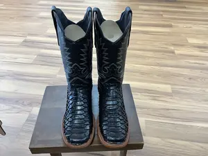 Python Boots - Classic Python Pattern, Unique Python-Themed Footwear, Versatile for Various Occasions, Distinctive Look