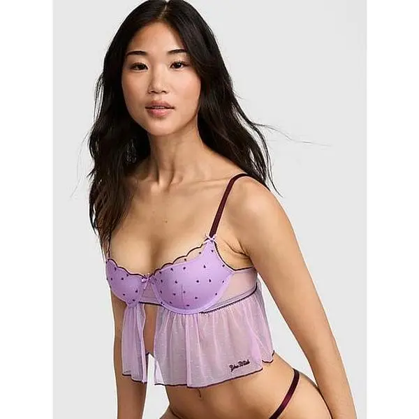 PINK Wink™ Lightly Lined Scoop Corset Top