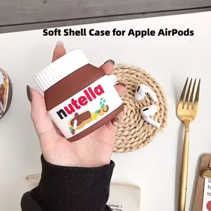 Cartoon Soft Case for Apple AirPods 1/2/3/4/pro/pro2/pro3, Chocolate Sauce Cute Design, Shockproof and Scratch-Resistant