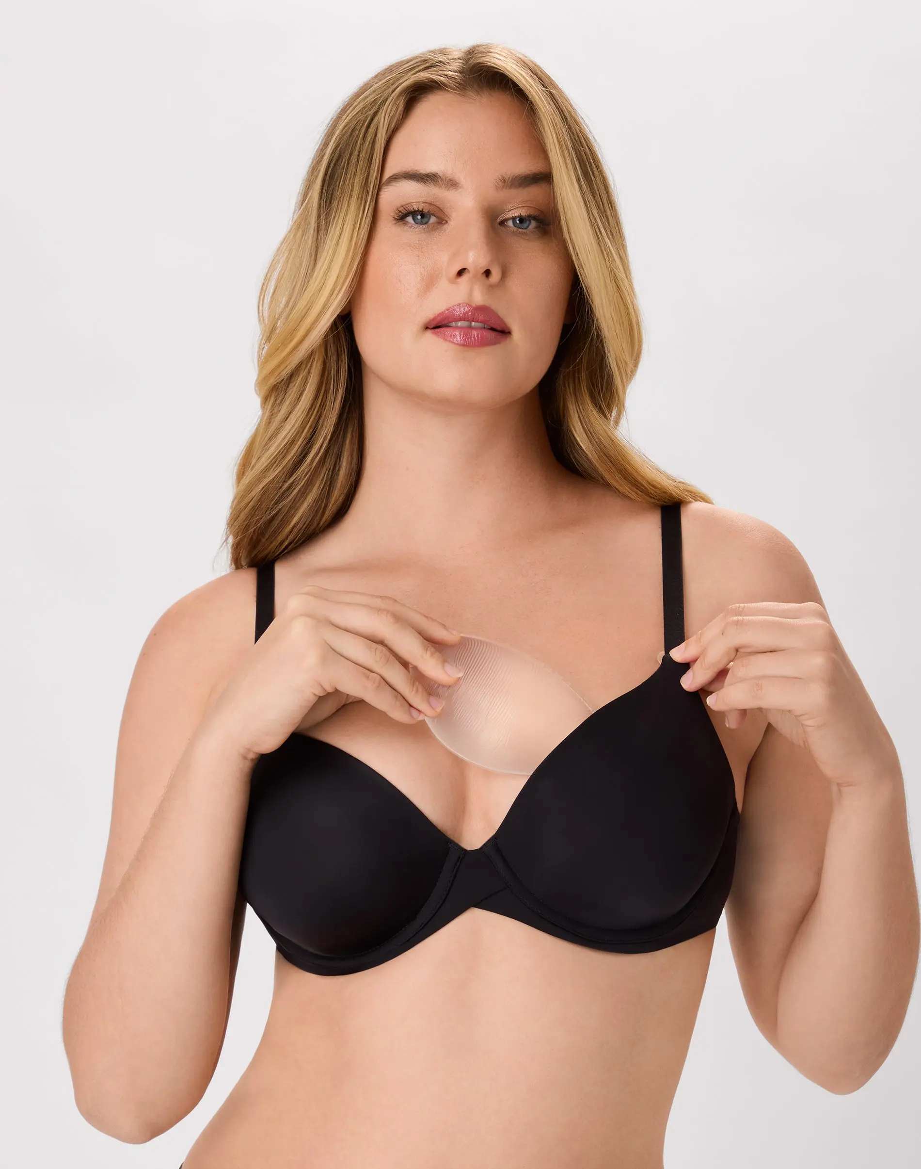 Maidenform Silicone Push-Up Bra Inserts Women — Half-Moon Silicone Insert for Everyday & Special Occasion Wear, Reusable Discreet Breast Support, Smooth Seamless Contouring for Natural Lift and Enhanced Cleavage