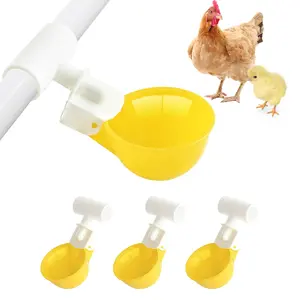 Whimsii - Chicken Water Cups - Automatic PVC System - Suitable for Chicken, Duck, Geese, Turkey, Quail