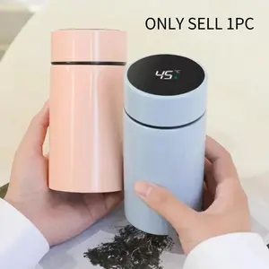 200ml SUS304 Vertical Cup Water Bottle with Temperature Display Vacuum Bottle Termos Drum Hot Cold Vacuum Bottle