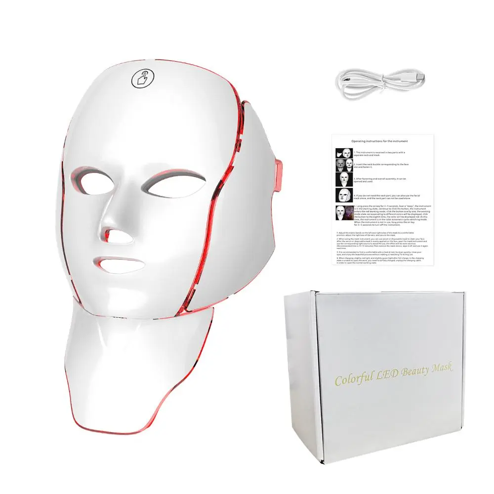 3rd Generation Facial  Neck Beauty Mask, Innovative Skincare Face Mask for Enhanced Hydration and Relaxation, Ideal for Home Spa Treatments, Led Facial Mask, Led Light Mask