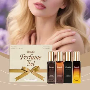 Luxury Scented Perfume Gift Box Set with Multiple Fragrances, Fresh and Natural for Wrist Neck and Hair Use, Perfect Aromatherapy Experience, Perfume Sampler Set, Perfume Gift Sets