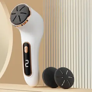 Electric foot scrubbing and exfoliating device - Foot scrubber for removing calluses and dead skin. Comprehensive water-washable foot care device for exfoliation and foot polishing. Anti-fuzz Electric Foot Polisher - Type-C Charging Waterproof Corn-Removi