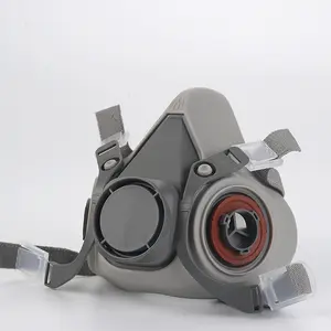 Reusable semi-faceted respirator gas masks  with Safety Glasses, Filter, Professional Respiratory Protection, Dust, Chemical, Pesticide and Organic Vapor Protection for Painting, Organic Vapor, Welding, Polishing, Carpentry and Other Work Protection