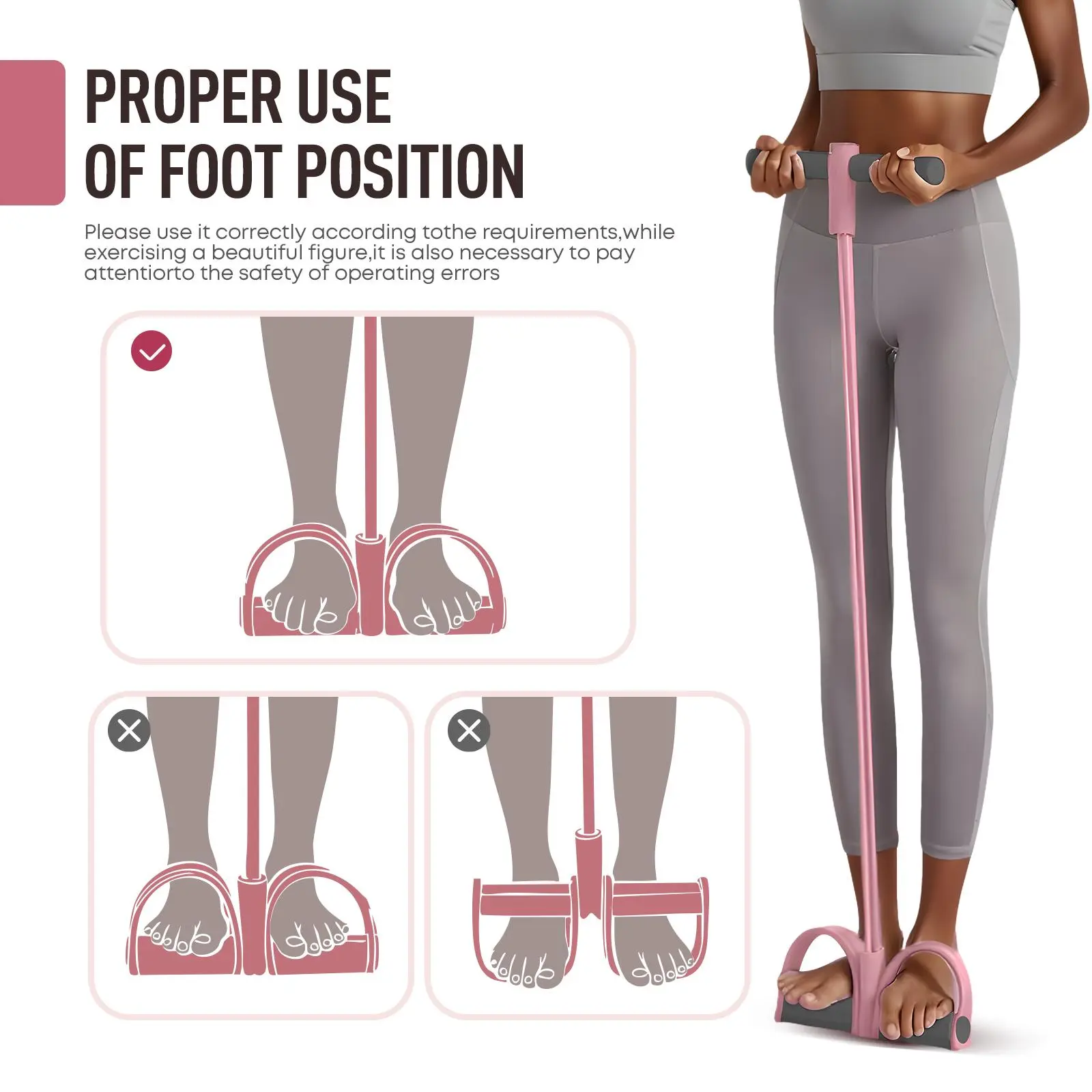ZENROUS Resistance Machine, Yoga Resistance Band, Foot Pedal Resistance ...