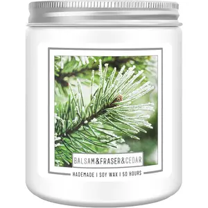 Balsam Pine Candle, Christmas Balsam Fir Candles Scented, Holiday Candles with 50+ Hour  Time, Fir Cedar Tree Scent Gifts for Women, Wedding Favors for Guests, Souvenir Gifts