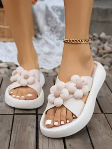 Cross-Strap Sandals Slipper, Comfortable Daily Wear Footwear, Available in & Colors, Perfect for Casual Use