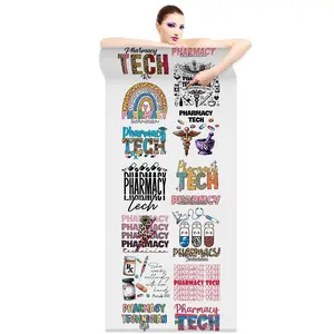 Pharmacy Technician DTF Transfer Gang Sheets - 22x60 Direct-to-Film