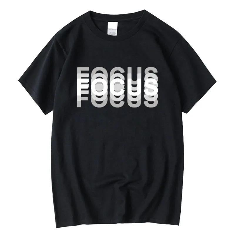 Optical Illusion FOCUS Graphic T-Shirt Minimalist
