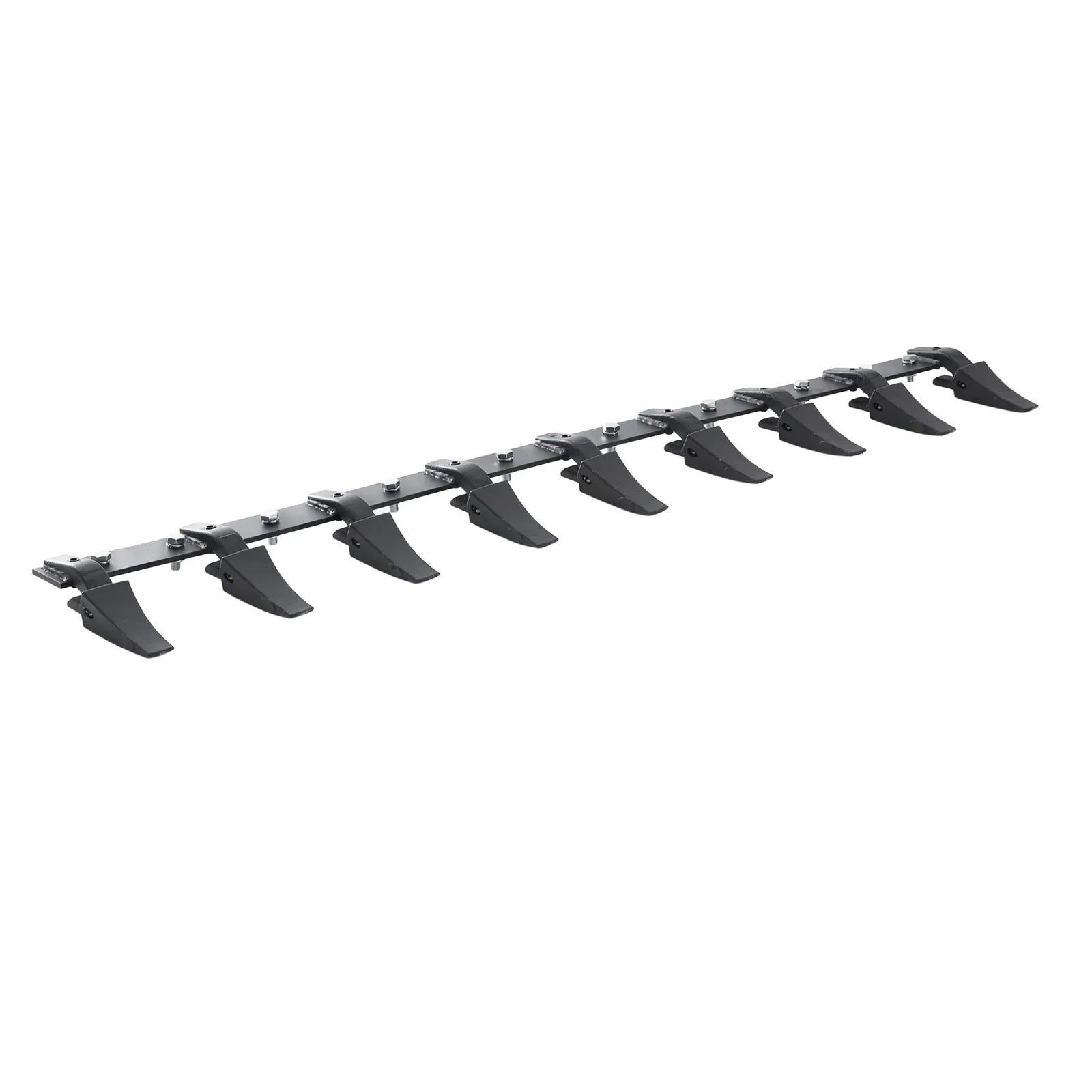 【summerfinds】VEVOR Bucket Tooth Bar, 72'', Heavy Duty Tractor Bucket 9 Teeth Bar for Loader Tractor Skidsteer, 4560 lbs Load-Bearing Capacity Bolt On Design, for Efficient Soil Excavation and Bucket Protection