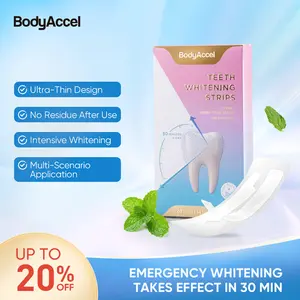 BodyAccel Teeth Whitening Strips Daily Oral Natural repair and whitening tooth strips