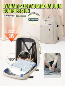 Vacuum Compression Travel Backpack, Unisex Large Capacity Commuter Bag, Casual Lightweight Backpack, School Business Weekend Trip, Durable Outdoor Professional Use, Expandable Travel Backpack