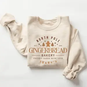 Gingerbread Bakery Sweatshirt, Gingerbread Sweatshirt, Trendy Christmas Cookie Crewneck, Womens Christmas Sweatshirt, Gingerbread Sweater