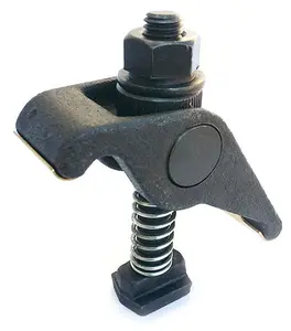 Precise 1-Piece Adjustable Clamping Assembly - 1-7/8" Width, Adjustable Height, Brass Shims, Quick Setup, T-Slot Compatible Clamp for Tools & Hardware, One-Piece