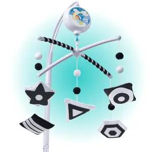 TINITIGIES Montessori Mobile Baby for Crib Black and White Visual Stimulation for Newborn Boys Girls Crib Mobile Engaging Design