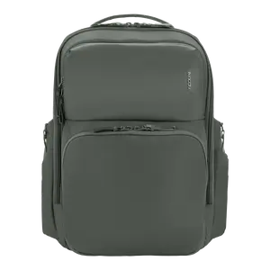 Incase A.R.C. Commuter Backpack with ReSpun Recycled Polyester – 26L Main Compartment, Six Zippered Pockets, Organizational Pocket, Faux Fur 16 inch Laptop Compartment, RFID Blocking - Black