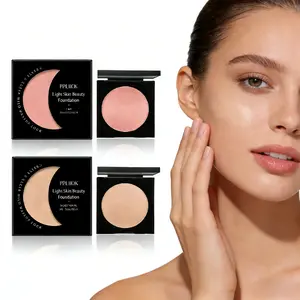 Hydrating Concealer Foundation Cream (Ivory White/Pink) - Lightweight Moisturizing, Brightening & Nourishing, Matte Natural Flawless Finish, Breathable Oil-control & Long-lasting, Suitable for Oily & Dry Skin, All Skin Types Friendly