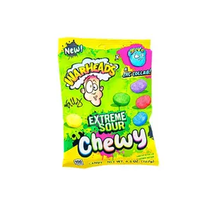 PEG Warheads Extreme Sour Chewy Candies, Tangy Snack for On-the-Go Enjoyment