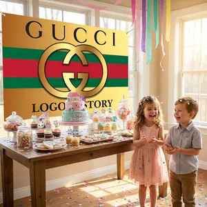 European Simple Design Horizontal Banner, High-Density Knitted Polyester Fabric, All-Weather Durable for Indoor & Outdoor Use