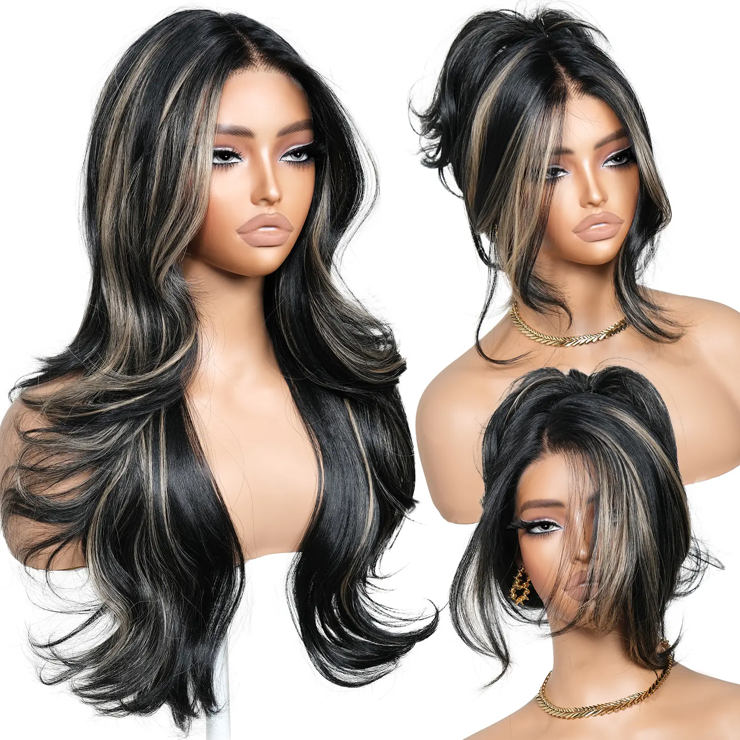 Black Blonde Highlights