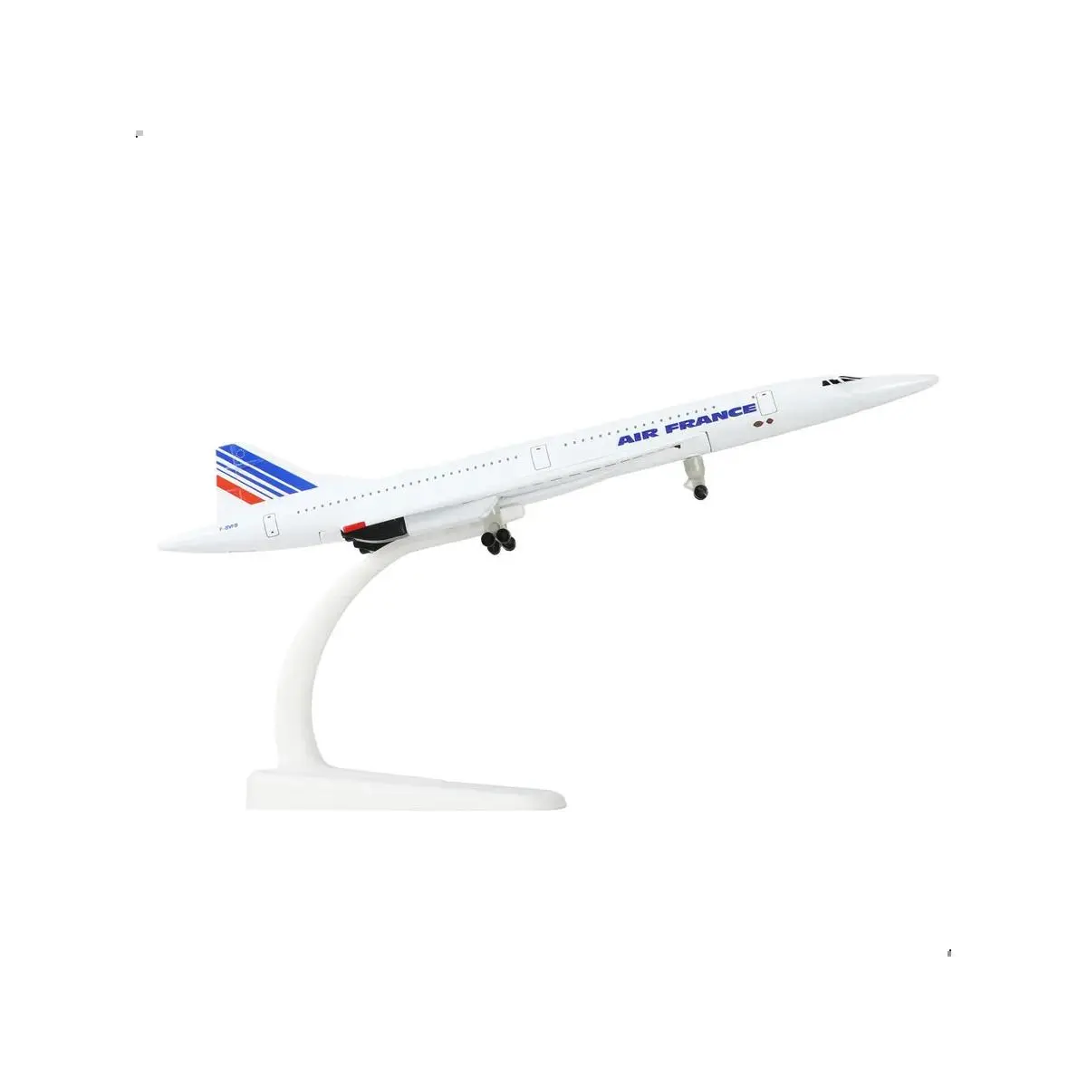 Air France Concorde Collectible All-Metal Die-Cast Model - 1:300 Scale, 20 cm (7.87 × 3.15 × 1.18 Inches), Display Stand Included, Adult Collectible