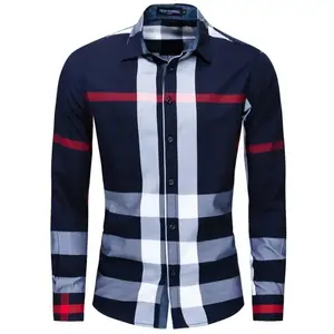 Checked 100% Cotton Men's Classic Plaid Button- Shirt |       Long Sleeve with Chest Pocket, Machine Washable - Perfect for Outdoor & Casual Wear, Casual Buttondown |       Classic Plaid Shirt |       Buttoned Placket Menswear Top Fabric  v neck po Black
