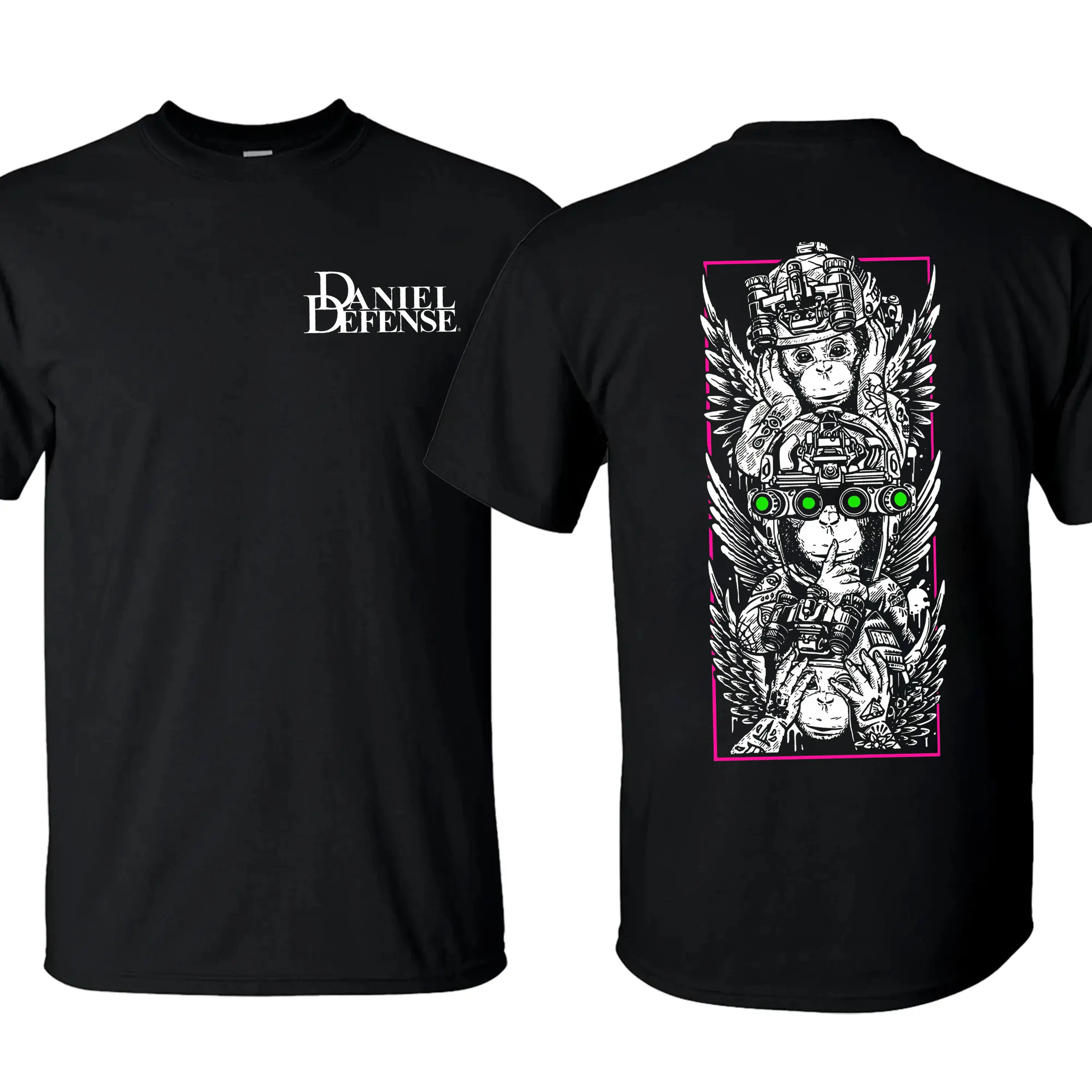 DOMINIAN Daniel Defense x Proverbial Maxim T-Shirt/Hoodie, Patriot Military Gun Graphic Tee, Army Tactical Gear Tee, Made in USA