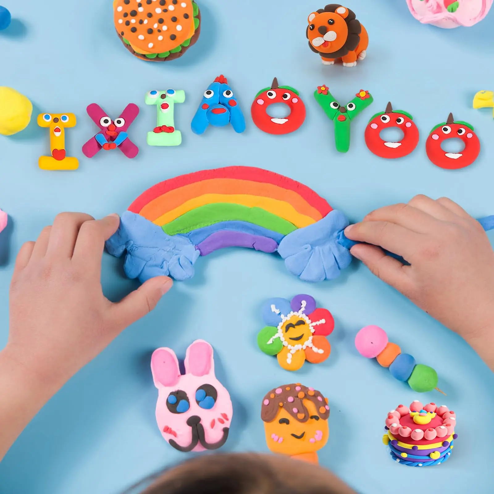 Air Dry Clay, Modelling Clay for Kids, 30 Colors DIY Molding Magic Clay for with Tools, Soft & Non-Sticky, Toys Gifts for Age 3 4 5 6 7 8+ Years Old Boys Girls Kids