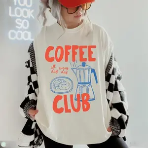 Coffee Club Shirt, Comfort Colors Tee, Coffee Lover Gift, Retro Coffee TShirt, Caffeine Lover, Foodie Shirt Vintage Coffee Shirt Trendy Tee