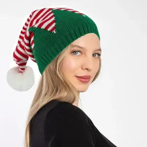 Novelty Christmas Knitted Hat Fashionable Winter Hat Unisex Holiday Headwear for Christmas Parties and Gifts
