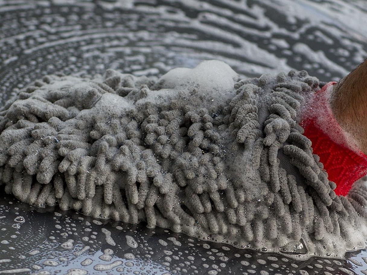 Premium Chenille Car Wash Mitt, Scratch and Lint Free, 2 Pack