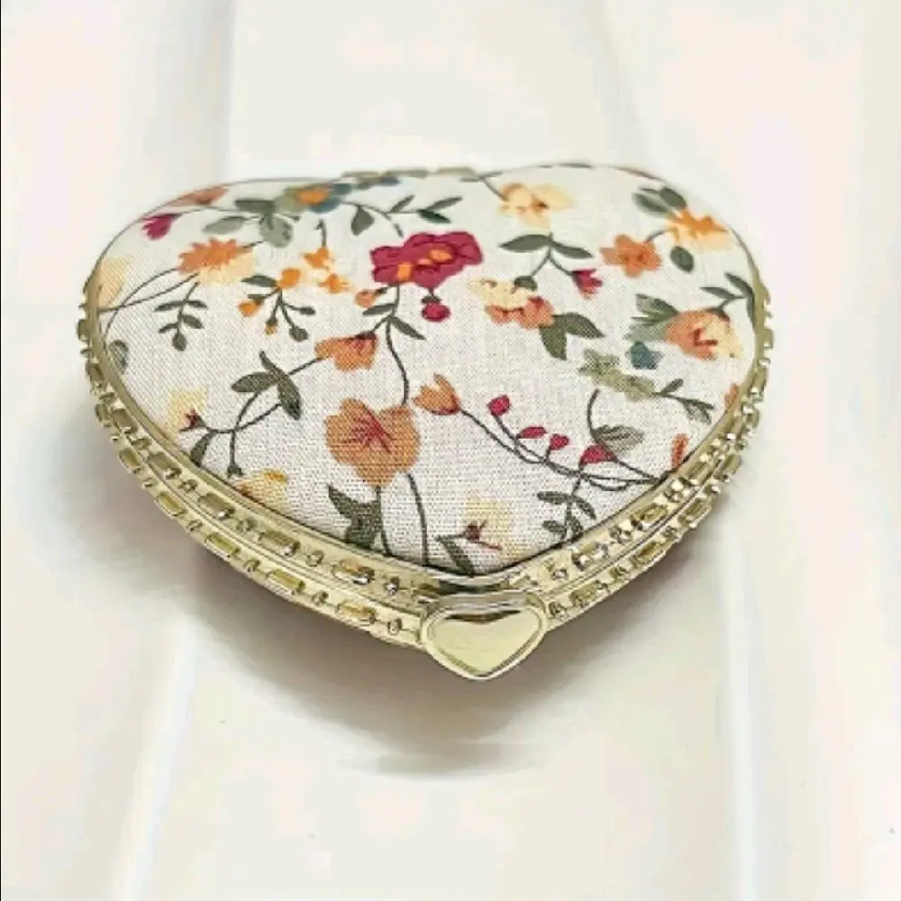 Floral Folding Pocket Mirror