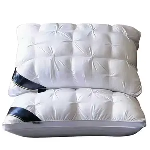 Hotel Quality Pleated Pillow, Soft Plush Bed Pillow, Comfortable Sleep, 3D Pleated Pillow, Standard Size, 74cmx48cm, 2/4 Pcs