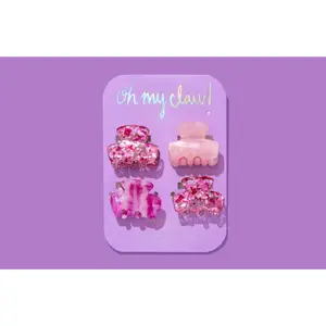"Pink Confetti" 💅🏻 Mini Claw Clips