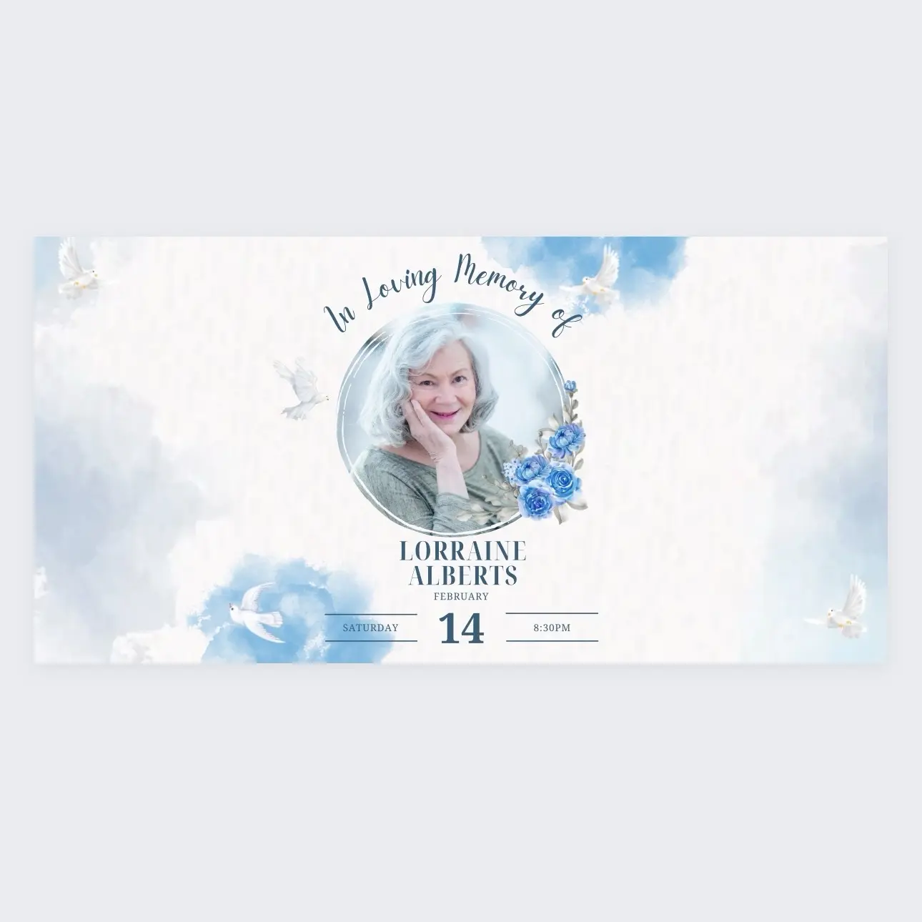 In loving memory banner