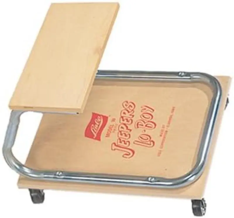 Lisle Lo-Boy Creeper Stool, Durable Low Profile Design with Rolling Wheels, Long-Lasting Quality for Professional Shop and Everyday Use