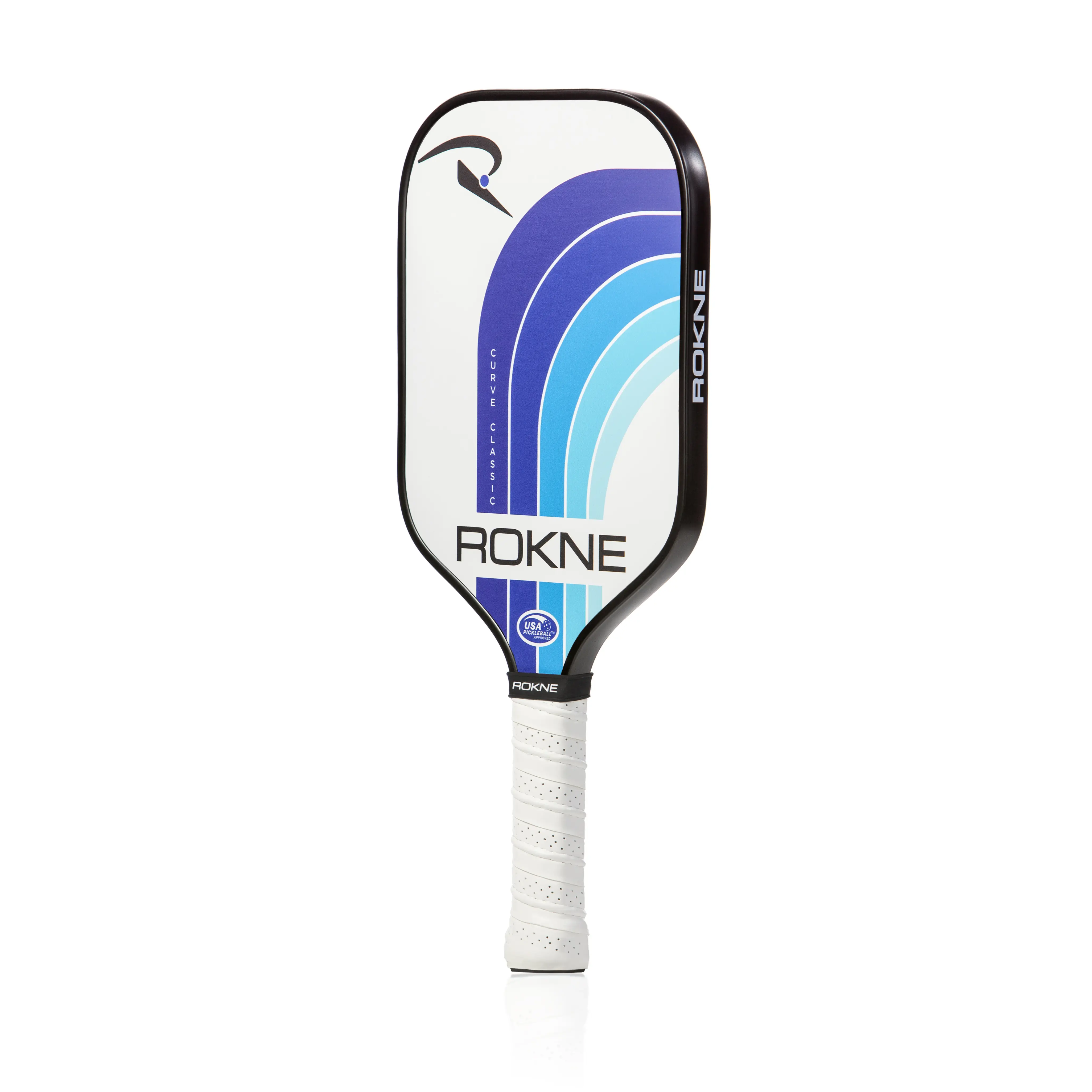 CURVE CLASSIC - The original Fiberglass and ProGRIT textured Pickleball paddle with 5 color options by ROKNE