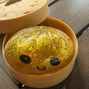 Squishy dumpling gold glitter
