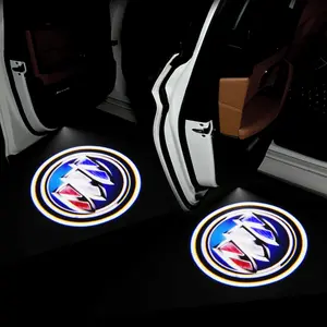 Fashion Car Styling LED Door Welcome Light Projector, Compatible with Buick Regal Gs Gl6 Gl8 Avenir Lacrosse Riviera Envision Lesabre Velite