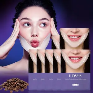 V Line Lifting Mask, 7 Counts/set Moisturizing Facial Mask, Hydrating Face Mask, Face Lifting Belt, Skin Care Product for Women & Men